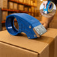 Heavy-duty tape dispenser with sharp steel blade for efficient packing