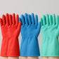 Textured palm of cleaning gloves for non-slip grip