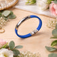 Premium fancy wrist bracelet with stylish silicone and metal finish