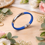 Premium fancy wrist bracelet with stylish silicone and metal finish