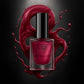 Bottle of Scarlet Red Metallica Nail Polish with high-shine metallic finish
