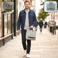 Sleek professional business carry bag with laptop and document compartments
