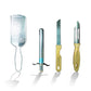 Hand holding the compact 4-in-1 kitchen tool set for easy use