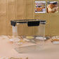 Transparent airtight food storage container with easy snap lid, 2500ml capacity