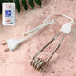 Immersion water heater rod with a safe handle and power cord