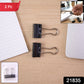Pack of two strong metal binder clips for office and home use