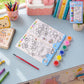 Kids DIY colour painting kit with sketch book and vibrant colors
