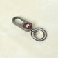 Dual ring metal key holder with secure clip design