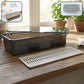 Compact kitchen sink organizer tray