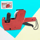 Handheld 8-digit Price Tag Gun in blue and white, ready for efficient retail price marking.