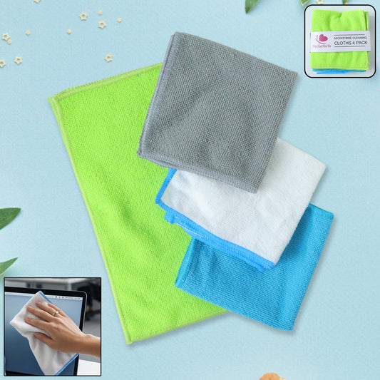 Microfiber cleaning cloth for effective dusting and wiping surfaces