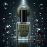 OG Beauty Pearl Grey Gel Nail Polish bottle with rich grey gel finish