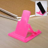 Adjustable plastic mobile phone stand holder in foldable design