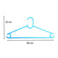 An individual durable plastic clothes hanger, suitable for various garments.