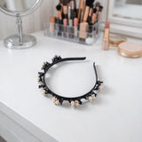 Pearl floral hairband for women and girls with elegant detailing