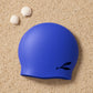 Front view of a silicone swimming cap demonstrating sleek hydrodynamic design