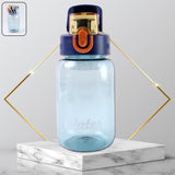 600ml leak-proof plastic water bottle with flip cap and safety lock