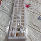 Packaging view of the Bathora plastic hanger hook, showing installation instructions.