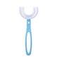 Kids U-Shaped Toothbrush with fun cartoon design for engaging oral care.