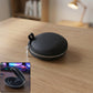 Compact hard shell earphone carrying case for travel and protection