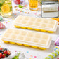 24-grid pop-up ice cube tray ideal for freezing cubes, chocolates and candies.