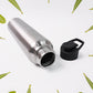 Close-up detail of leakproof cap on Stainless Steel Water Bottle 1000ML