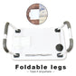 Foldable laptop desk with ergonomic rounded edges for safety.