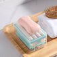 2-in-1 Soap Dispenser with Roller for easy lathering and storage.