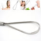 Durable stainless steel tongue scraper from MintGuard for daily oral hygiene.