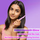 A facial hair remover razor delicately trimming fine hairs on the eyebrow area.