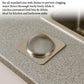 Square kitchen sink drain filter made of stainless steel