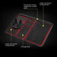 Car dashboard mat holding mobile phone and keys firmly in place