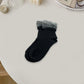 Comfortable women's ankle socks in a neutral shade.