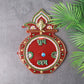 Red base Kalash wall hanging decorated with Shubh Labh inscriptions for auspicious home