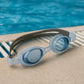 Clear swimming goggles with soft silicone seal by Konex