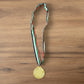 Shiny winner award medal in gold finish