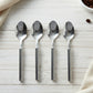 Everyday stainless steel dining spoons in a set