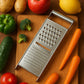 Multipurpose stainless steel grater and slicer tool for vegetables and cheese