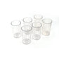 Side profile of the Ganesh Elegant plastic glass set, emphasizing its sleek design.