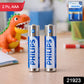 2-pack alkaline AAA batteries for remote controls and toys