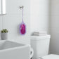 Compact lavender scent toilet freshener hanging in bathroom