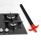 Ergonomic handle of the FirePot stainless steel gas lighter for comfortable grip.