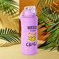Portable travel water bottle from leak-proof BPA-free set