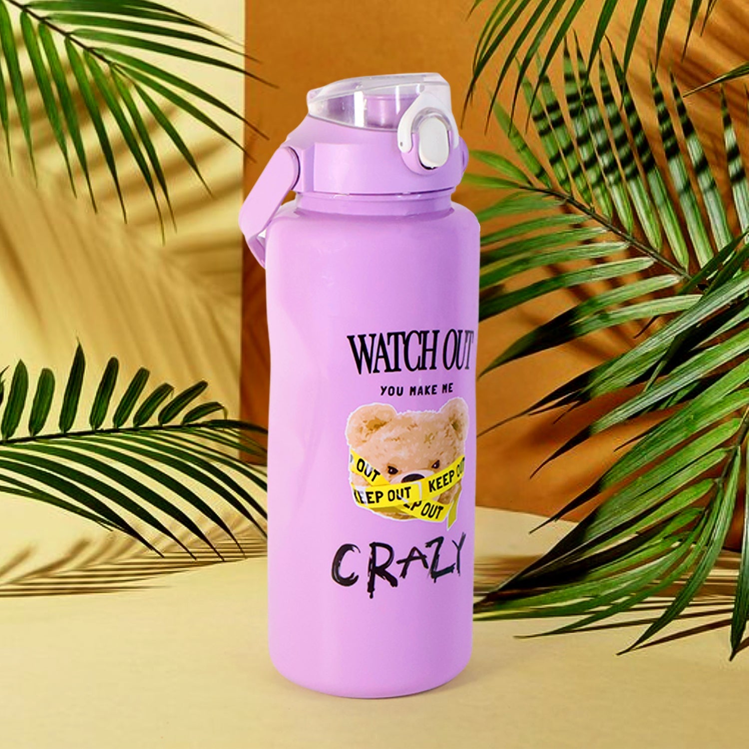 Portable travel water bottle from leak-proof BPA-free set