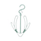 Close-up of the versatile Organivo shoe drying hanger hook system.