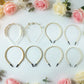 Trendy hair bands collection including pearl and floral headbands