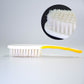 Top-down view of the Handle Grip Nail Brush, emphasizing its comfortable grip and functional design.