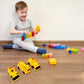 A vibrant 6 Pcs Kids Construction Vehicle Set displayed, ready for play.