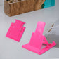 Vibrant colored plastic phone stand holder with adjustable settings
