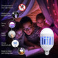 The E27 screw-in base of the mosquito killer lamp, designed for easy installation in standard light fixtures.